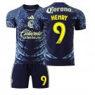 adult & kids America Soccer Uniform suit 9 Henry Jersey set 2526 Away Activewear Navy Shirt kit