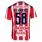adult & kids Chivas Soccer Uniform 58 H. CAMBEROS Jersey 2526 Home Activewear Red Shirt