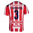 adult & kids Chivas Soccer Uniform 3 G. SEPULVEDA Jersey 2526 Home Activewear Red Shirt
