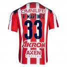 adult & kids Chivas Soccer Uniform 33 R. MARTINEZ Jersey 2526 Home Activewear Red Shirt
