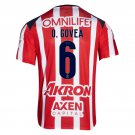adult & kids Chivas Soccer Uniform 6 O. GOVEA Jersey 2526 Home Activewear Red Shirt
