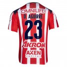 adult & kids Chivas Soccer Uniform 23 Daniel Aguirre Jersey 2526 Home Activewear Red Shirt
