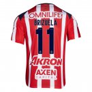 adult & kids Chivas Soccer Uniform 11 Isaac Brizuela Jersey 2526 Home Activewear Red Shirt