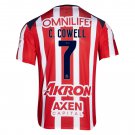 adult & kids Chivas Soccer Uniform 7 Cade Cowell Jersey 2526 Home Activewear Red Shirt