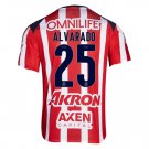 adult & kids Chivas Soccer Uniform 25 Roberto Alvarado Jersey 2526 Home Activewear Red Shirt