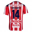 adult & kids Chivas Soccer Uniform 14 Chicharito Javier Jersey 2526 Home Activewear Red Shirt