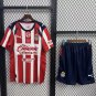 adult & kids Chivas Soccer Uniform suit Blank Jersey set 2526 Home Activewear Red Shirt kit