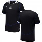 adult & kids Chelsea Soccer Uniform Blank Jersey 2526 Third Activewear Black Shirt