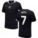 adult & kids Chelsea Soccer Uniform 7 Pedro Neto Jersey 2526 Third Activewear Black Shirt