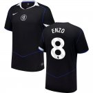 adult & kids Chelsea Soccer Uniform 8 Enzo Fernandez Jersey 2526 Third Activewear Black Shirt