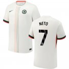 adult & kids Chelsea Soccer Uniform 7 Pedro Neto Jersey 2526 Away Activewear Cream Shirt