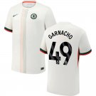 adult & kids Chelsea Soccer Uniform 49 Alejandro Garnacho Jersey 2526 Away Activewear Cream Shirt