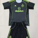 adult & kids Celtic Soccer Uniform suit Blank Jersey set 2526 Away Activewear Black Shirt kit