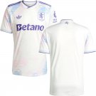 adult & kids Aston Villa Soccer Uniform Blank Jersey 2526 Third Activewear White Shirt