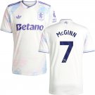 adult & kids Aston Villa Soccer Uniform 7 John McGinn Jersey 2526 Third Activewear White Shirt