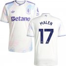 adult & kids Aston Villa Soccer Uniform 17 Donyell Malen Jersey 2526 Third Activewear White Shirt