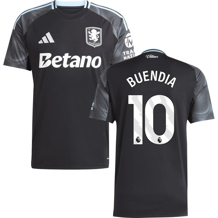 adult & kids Aston Villa Soccer Uniform 10 Emi Buendia Jersey 2526 Away Activewear Black Shirt