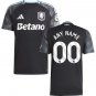 adult & kids Aston Villa Soccer Uniform 00 Custom name number Jersey 2526 Away Activewear Black