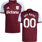 adult & kids Aston Villa Soccer Uniform 00 Custom name number Jersey 2526 Home Activewear Claret