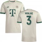 adult & kids Bayern Munchen Soccer Uniform 3 Minjae Kim Jersey 2526 Oktoberfest Activewear White