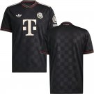 adult & kids Bayern Munchen Soccer Uniform Blank Jersey 2526 Champions League Activewear Black Shirt