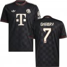 adult & kids Bayern Munchen Soccer Uniform 7 Serge Gnabry Jersey 2526 Champions League Shirt Black