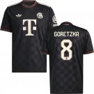 adult & kids Bayern Munchen Soccer Uniform 8 Leon Goretzka Jersey 2526 Champions League Shirt Black