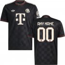 adult & kids Bayern Munchen Soccer Uniform 00 Custom name number Jersey 2526 Champions League Black