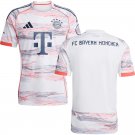 adult & kids Bayern Munchen Soccer Uniform Blank Jersey 2526 Away Activewear White Shirt