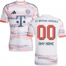 adult & kids Bayern Munchen Soccer Uniform 00 Custom name number Jersey 2526 Away Activewear White