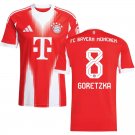 adult & kids Bayern Munchen Soccer Uniform 8 Leon Goretzka Jersey 2526 Home Activewear Red Shirt
