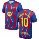 adult & kids Barcelona Soccer Uniform 10 LAMINE YAMAL Jersey 2526 Fourth Activewear Blue Shirt