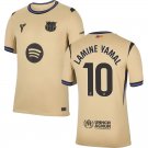 adult & kids Barcelona Soccer Uniform 10 LAMINE YAMAL Jersey 2526 Away Activewear Gold Shirt