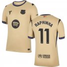 adult & kids Barcelona Soccer Uniform 11 RAPHINHA Jersey 2526 Away Activewear Gold Shirt