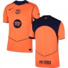 adult & kids Barcelona Soccer Uniform Blank Jersey 2526 Third Activewear Orange Shirt