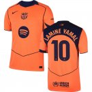 adult & kids Barcelona Soccer Uniform 10 LAMINE YAMAL Jersey 2526 Third Activewear Orange Shirt