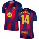 adult & kids Barcelona Soccer Uniform 14 Marcus Rashford Jersey 2526 Home Activewear Royal Shirt