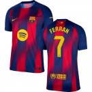 adult & kids Barcelona Soccer Uniform 7 Ferran Torres Jersey 2526 Home Activewear Royal Shirt