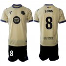 adult & kids Barcelona Soccer Uniform suit 8 PEDRI Jersey set 2526 Away Activewear Royal Shirt kit