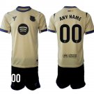 adult & kids Barcelona Soccer Uniform suit 00 Custom name number Jersey set 2526 Away Royal kit