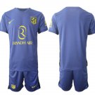 adult & kids Atletico Madrid Soccer Uniform suit Blank Jersey set 2526 Away Activewear Navy kit