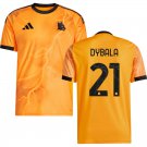 adult & kids Roma Soccer Uniform 21 Paulo Dybala Jersey 2526 Away Activewear Orange Shirt