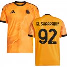 adult & kids Roma Soccer Uniform 92 EL SHAARAWY Jersey 2526 Away Activewear Orange Shirt