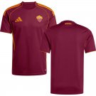 adult & kids Roma Soccer Uniform Blank Jersey 2526 Home Activewear Red Shirt