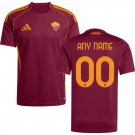 adult & kids Roma Soccer Uniform 00 Custom name number Jersey 2526 Home Activewear Red Shirt
