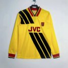 adult unisex Arsenal Soccer Uniform Blank Jersey 9394 Long sleeve Retro Activewear Yellow Shirt