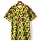 adult & kids Arsenal Soccer Uniform Blank Jersey 9193 Retro Activewear Yellow Shirt