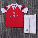 youth Arsenal Soccer Uniform suit Blank Jersey set 9294 kids Retro Activewear Red Shirt kit