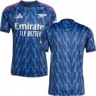 adult & kids Arsenal Soccer Uniform Blank Jersey 2526 Away Activewear Blue Shirt