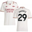 adult & kids Arsenal Soccer Uniform 29 Kai Havertz Jersey 2526 Third Activewear White Shirt